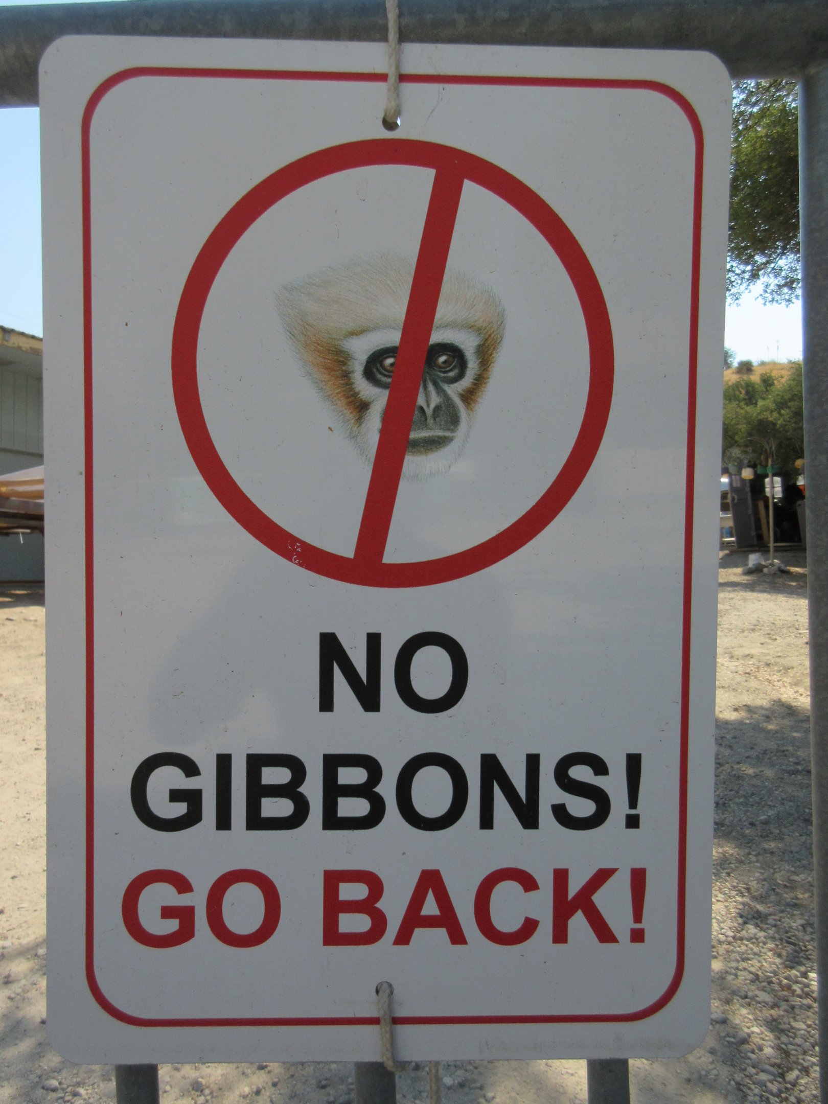 Gibbon Sign (employee area)