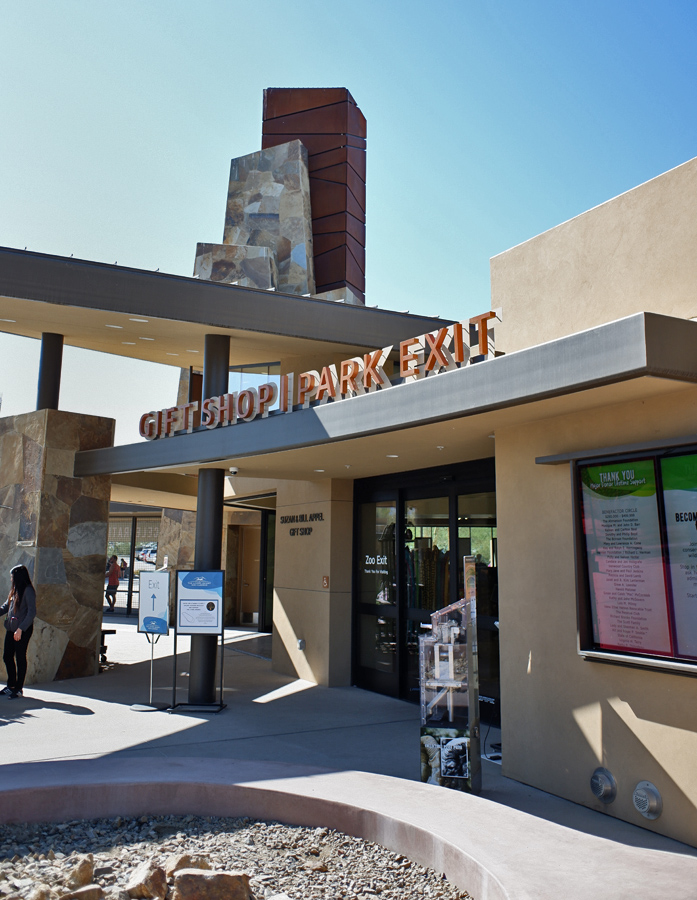 gift shop entrance and zoo exit