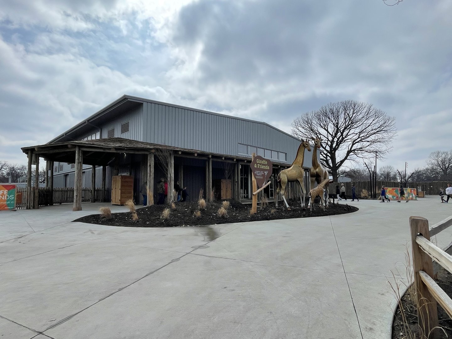 Giraffe and Friends - Barn Exterior