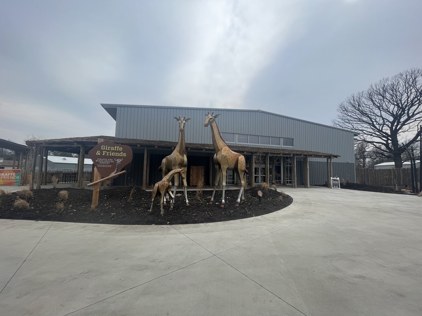 Giraffe and Friends - Barn Exterior