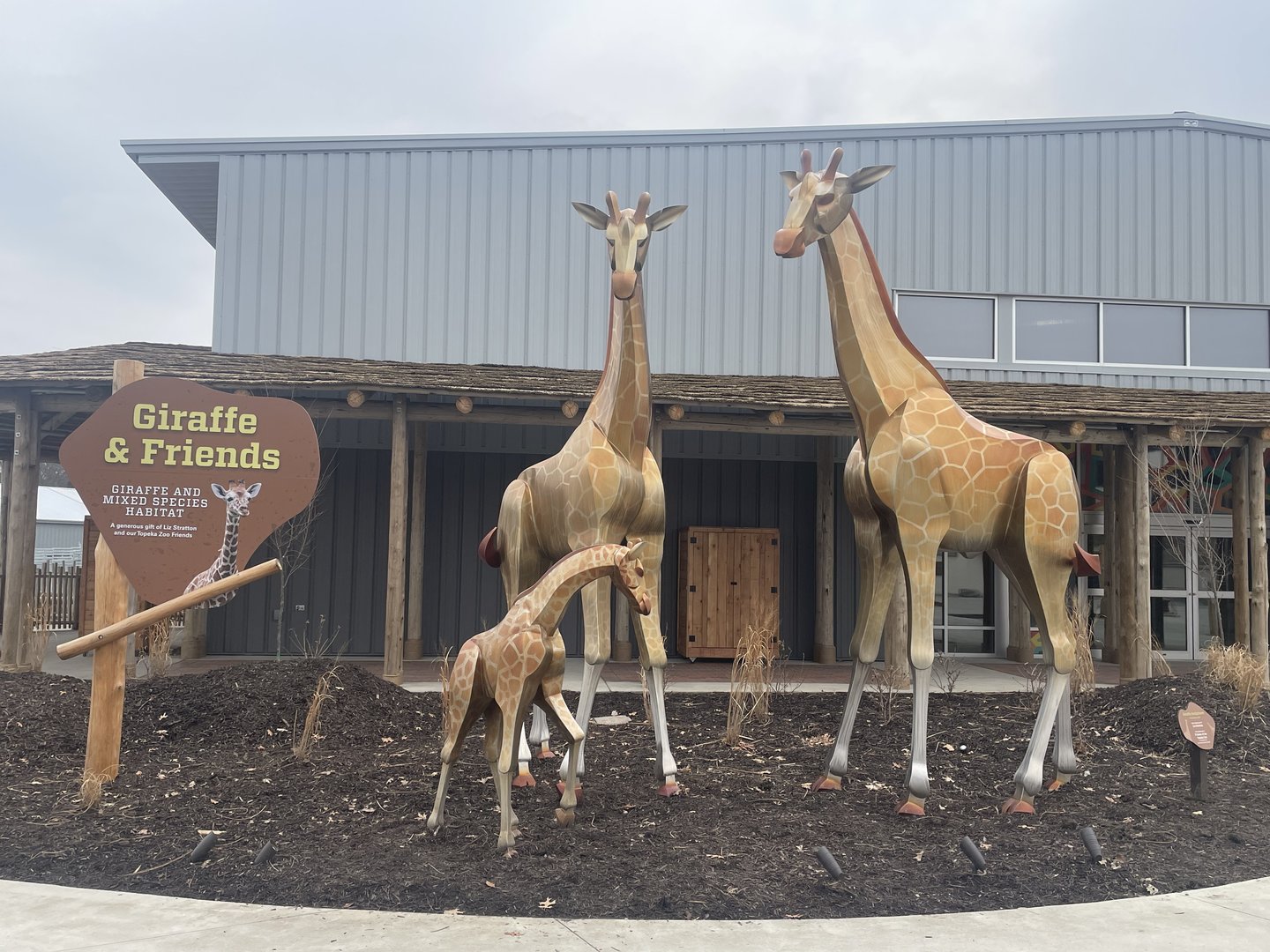 Giraffe and Friends - Statue