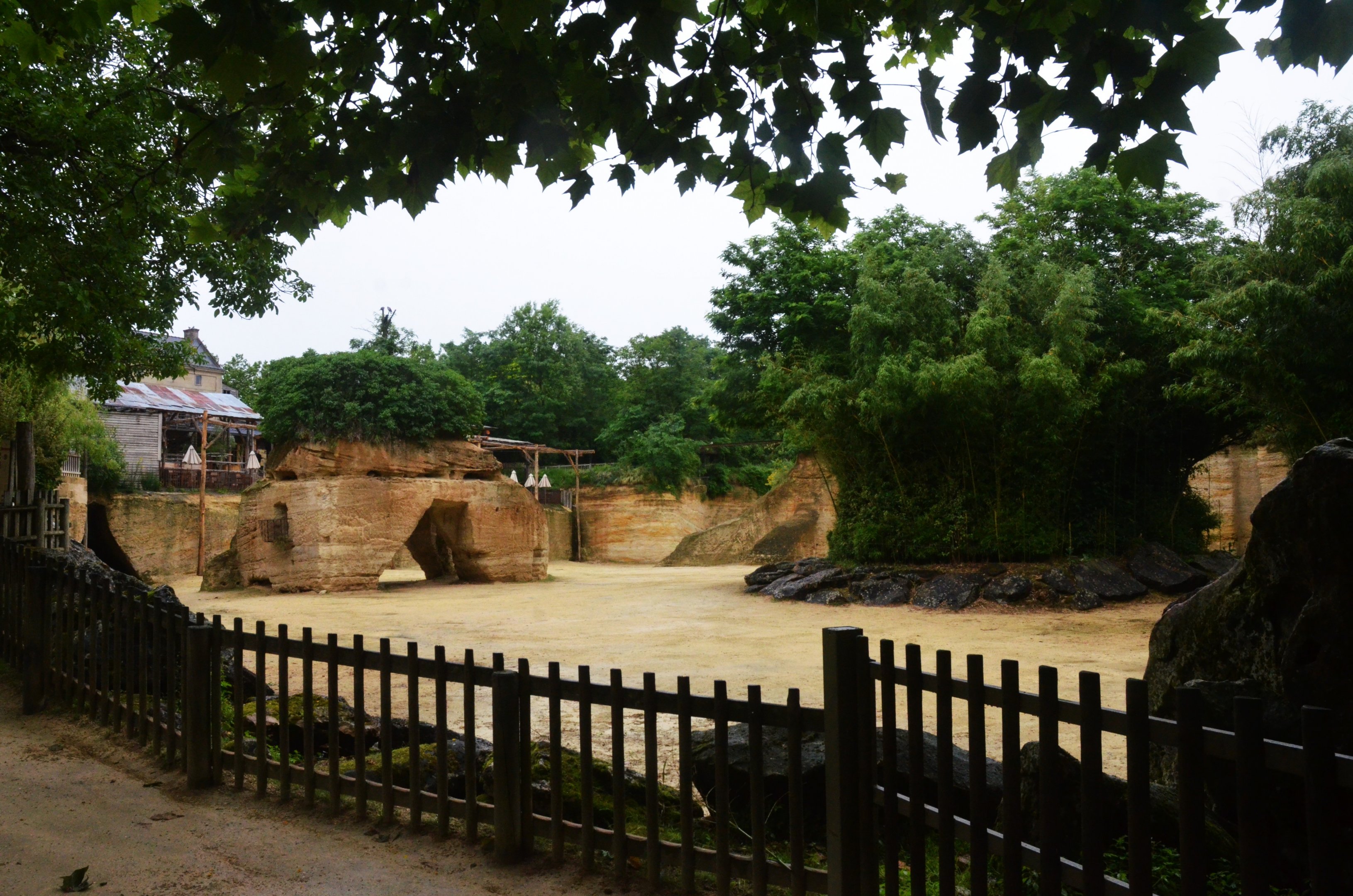 Giraffe and Zebra Enclosure at Doué-la-Fontaine, 15/06/18