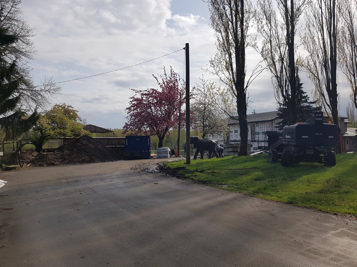 Giraffe Barn Construction