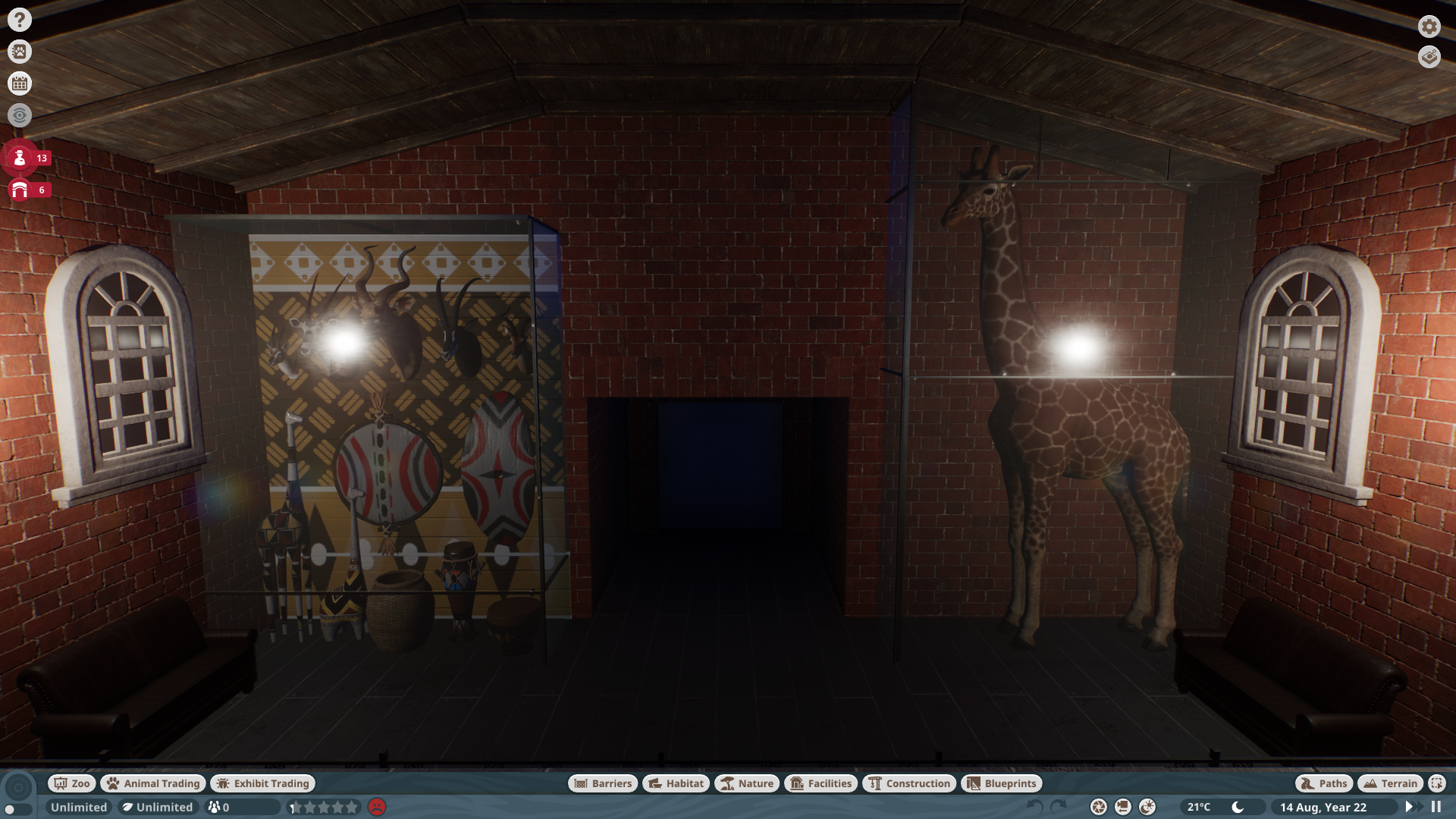 Giraffe Barn Exhibits