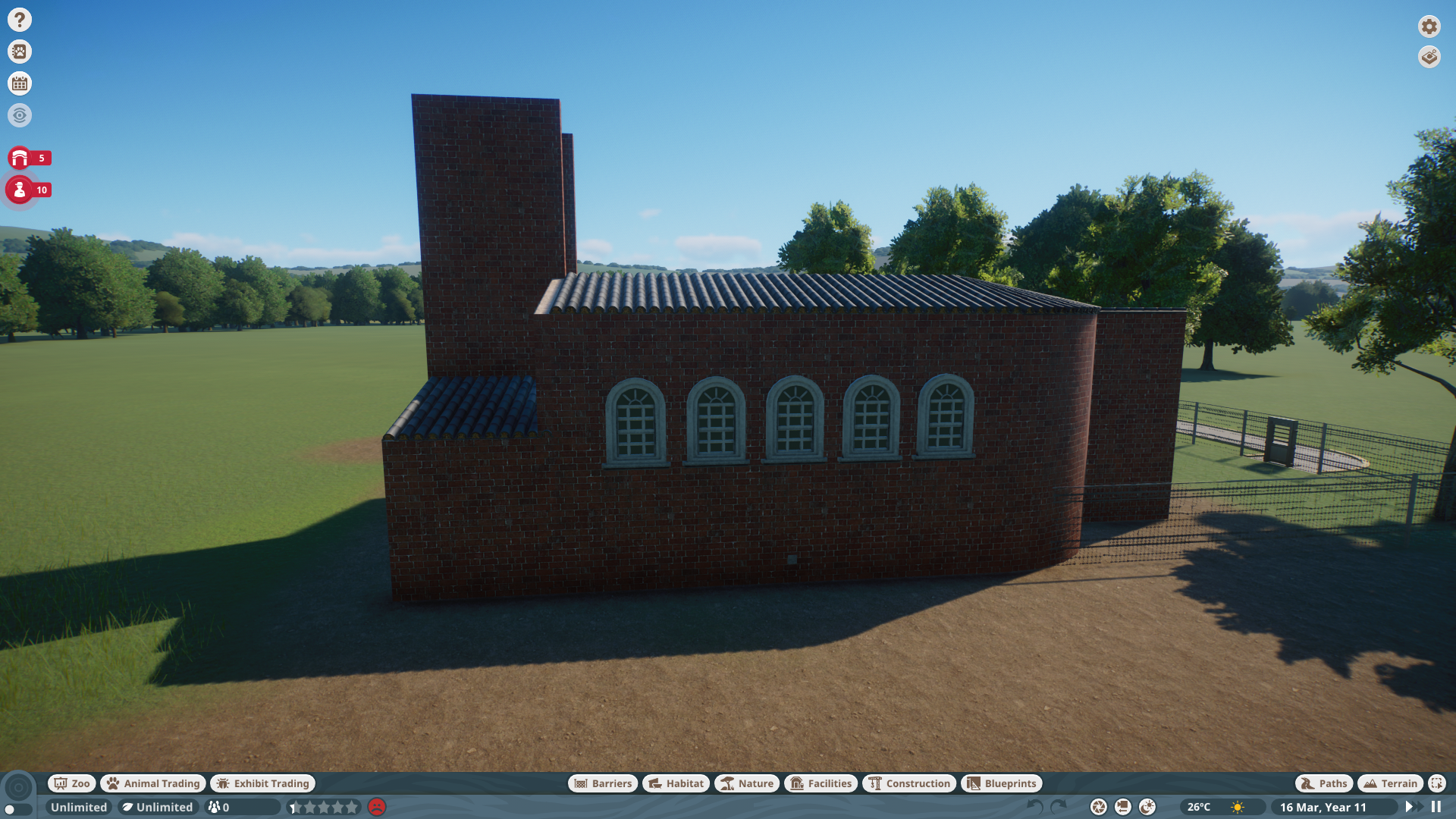 Giraffe Barn In Progress