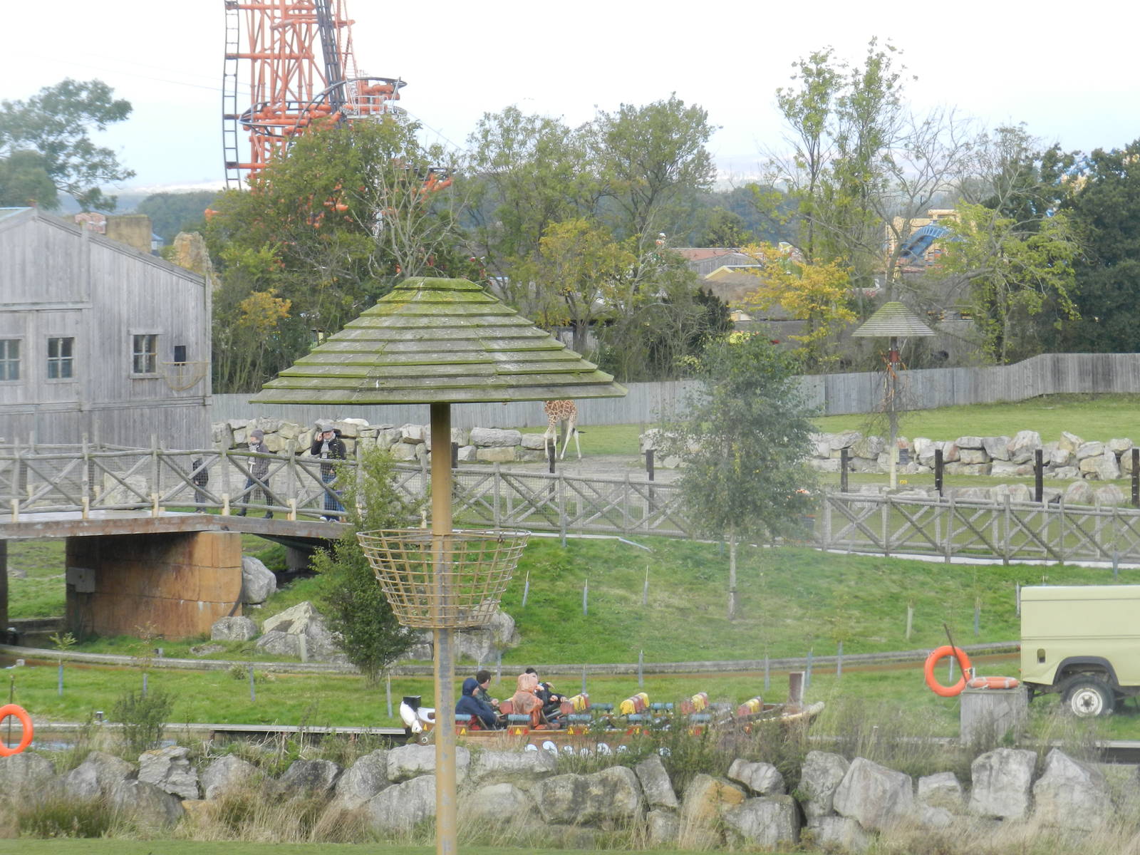 Giraffe Enclosure at Flamingo Land - 14/10/2012