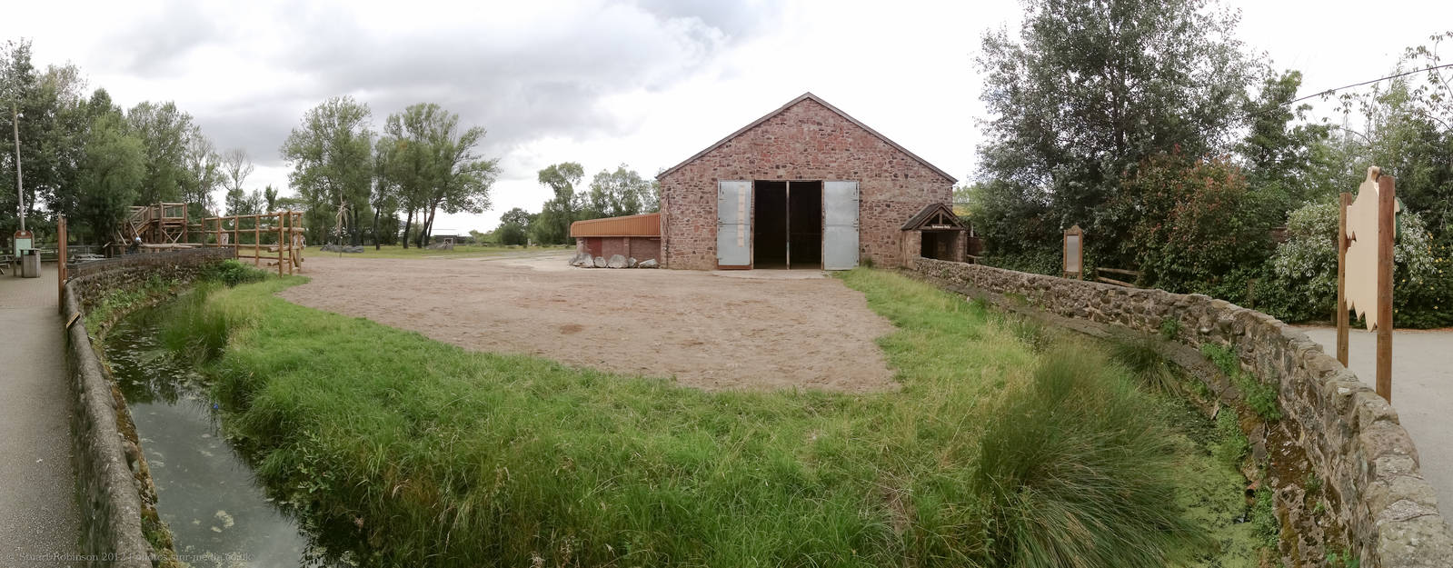 Giraffe Enclosure Panorama - 29/07/2012