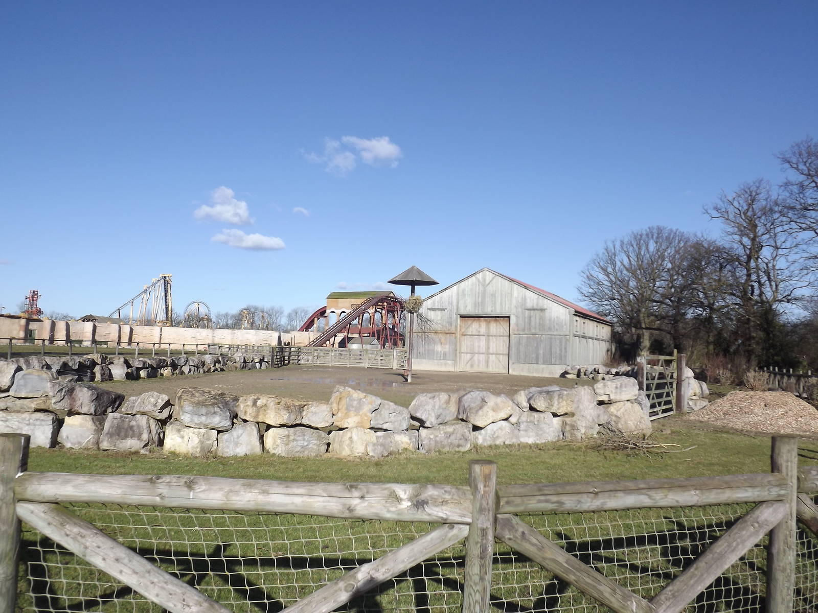 Giraffe exhibit at Flamingoland 19/02/12