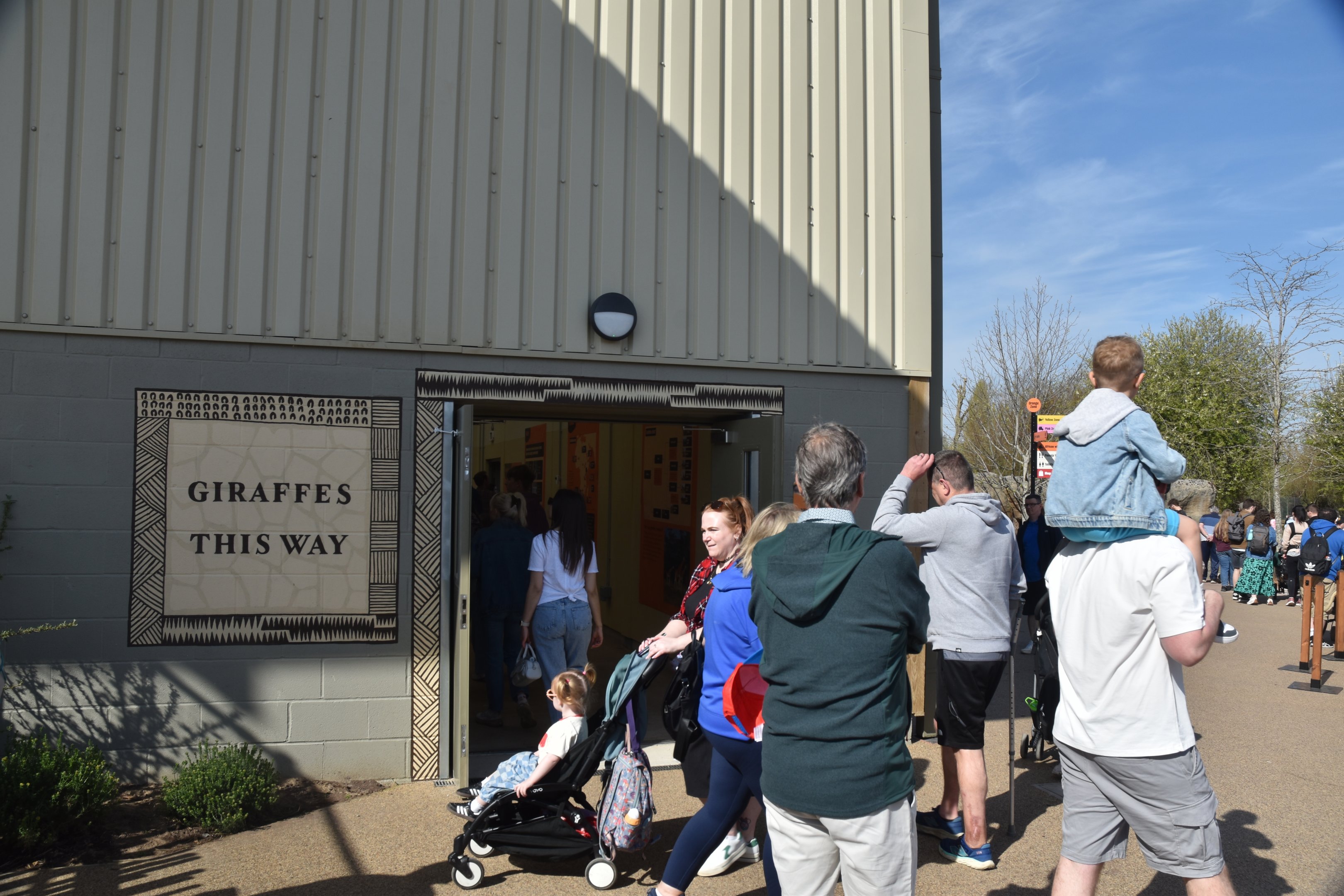 Giraffe House, Heart of Africa at Chester, 12th April 2025