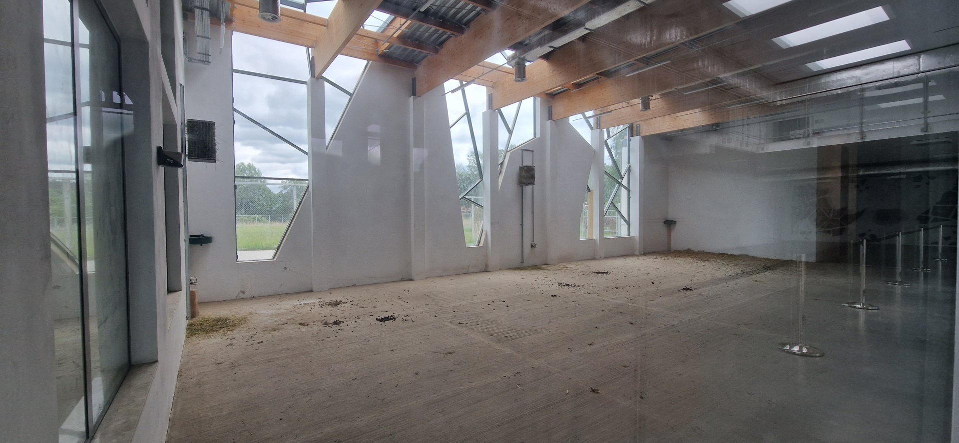 Giraffe house indoor