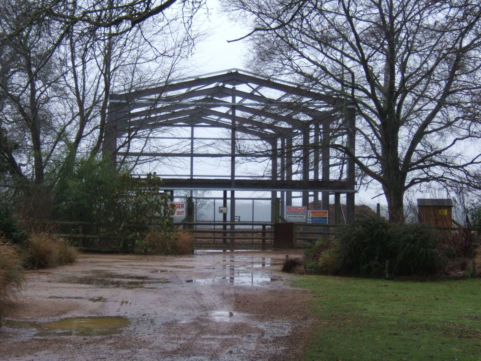 Giraffe House/Paddock under construction