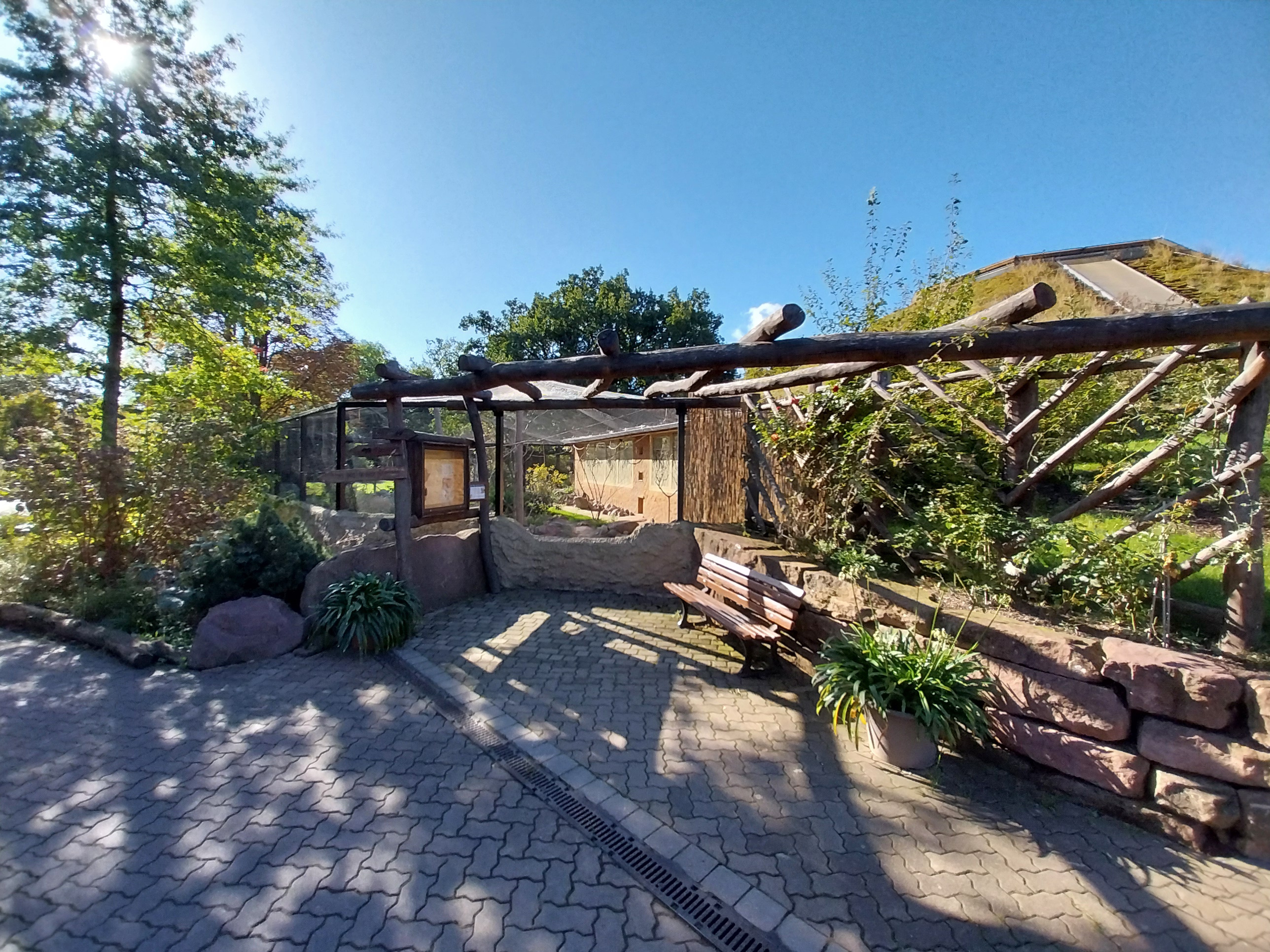 Giraffe House - Weaver aviary