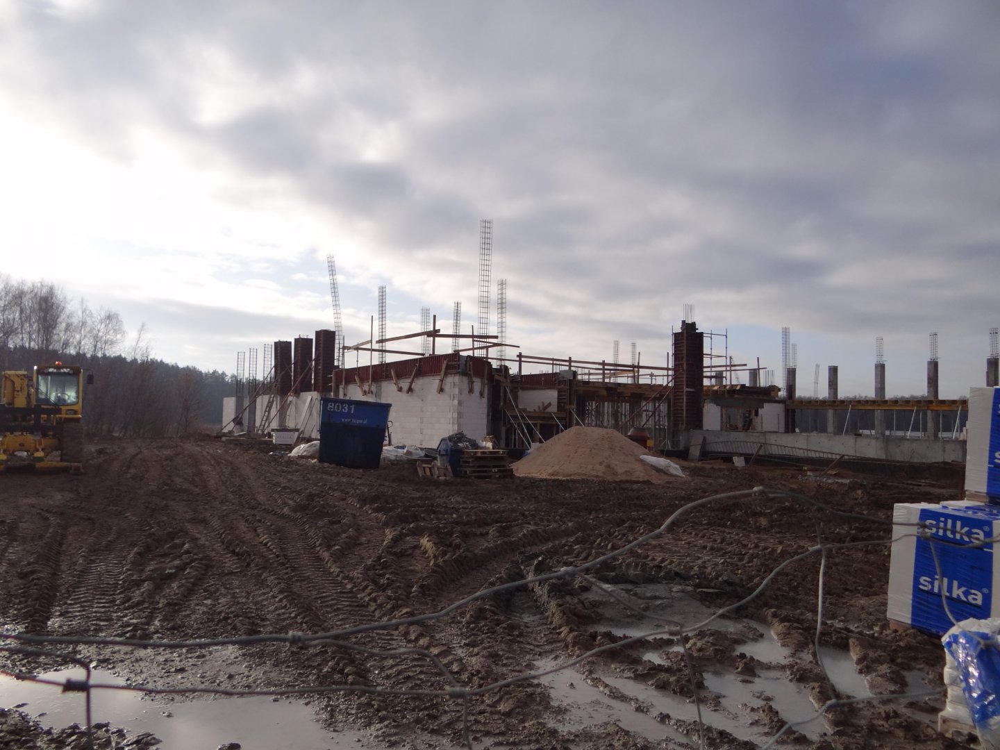 Giraffe/rhino house under construction