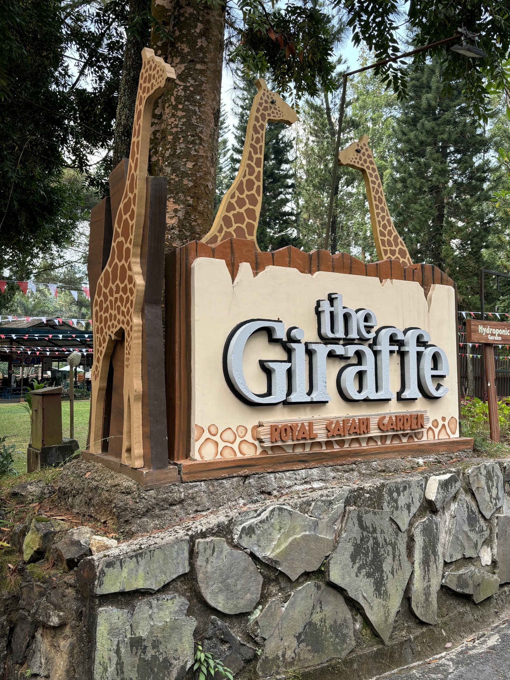 Giraffe Sign - Royal Safari Garden Resort