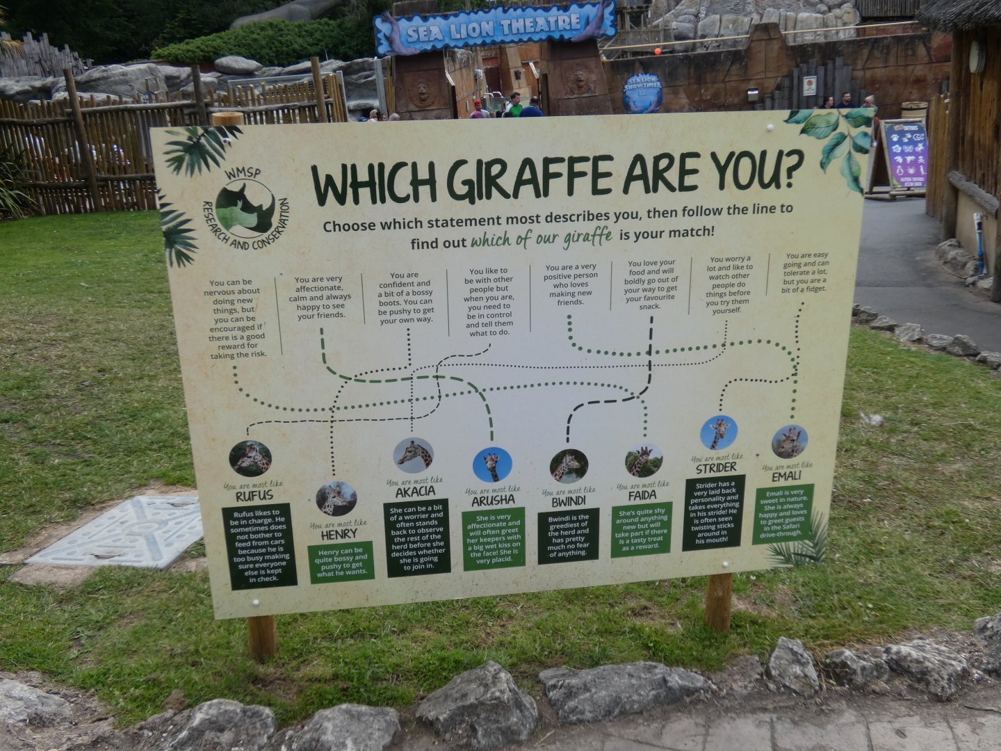 Giraffe signage