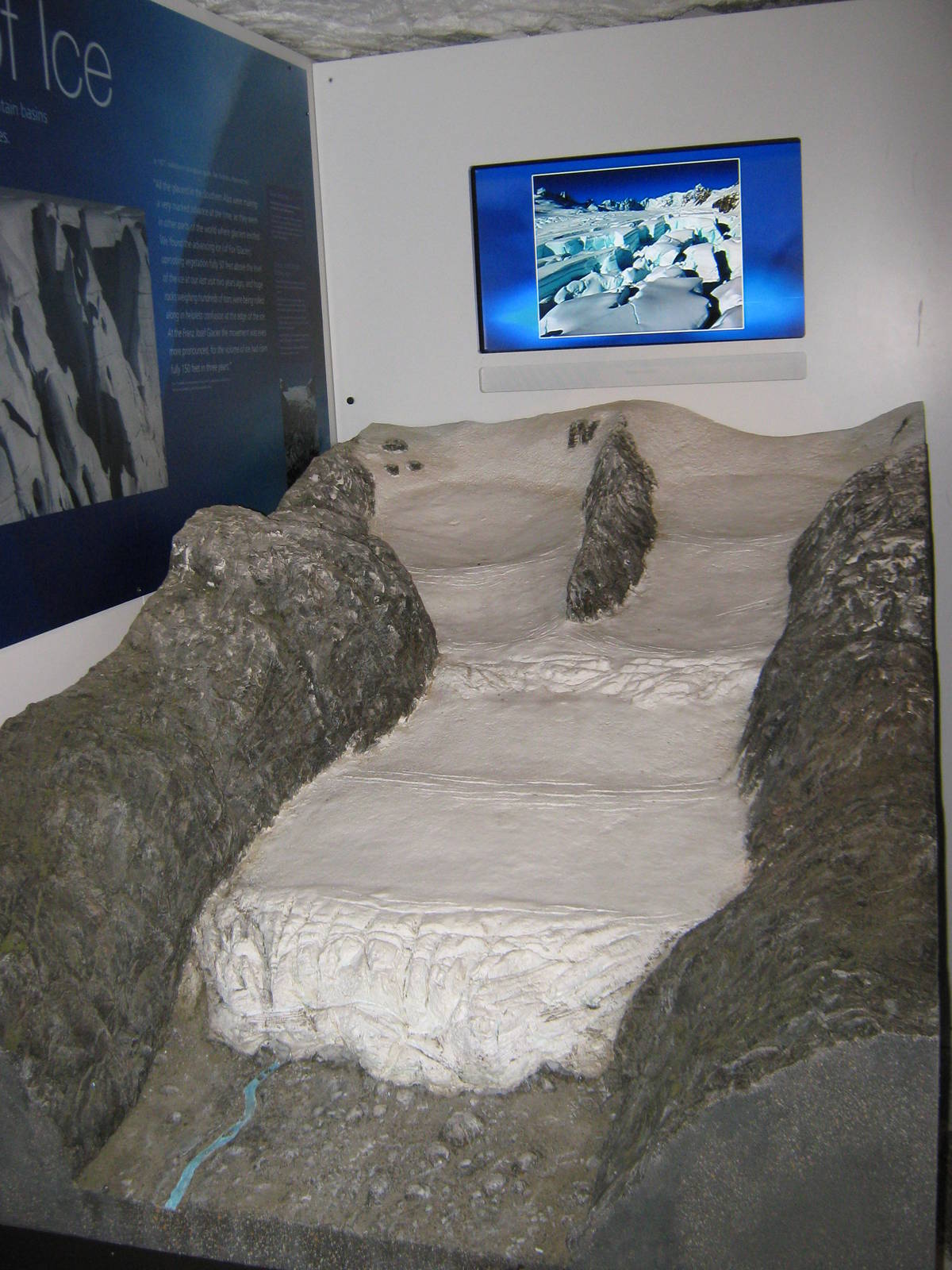 glacier in the glacier room