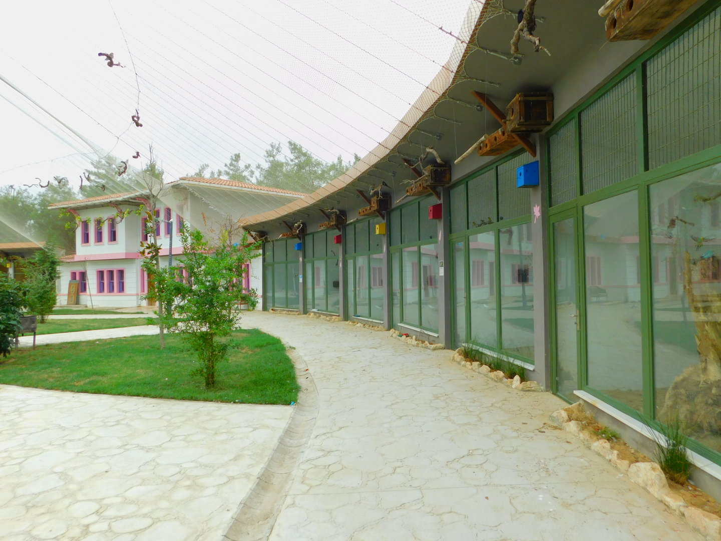 Glass Barrier Enclosures at  Istanbul Bird Paradise