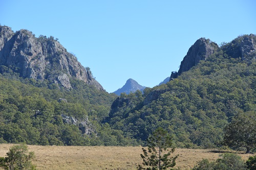 Glasshouse mountains.  Q'ld.