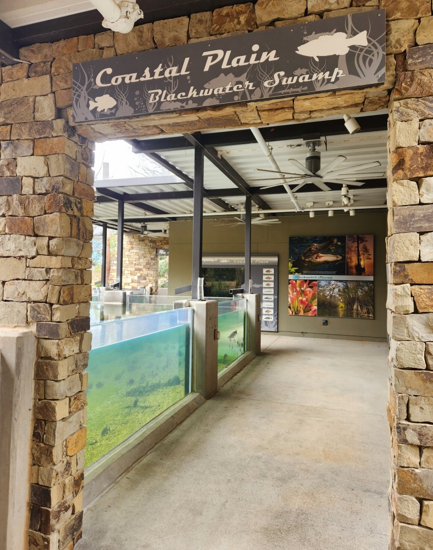 Go Fish Education Center - Coastal Plains exhibit entrance