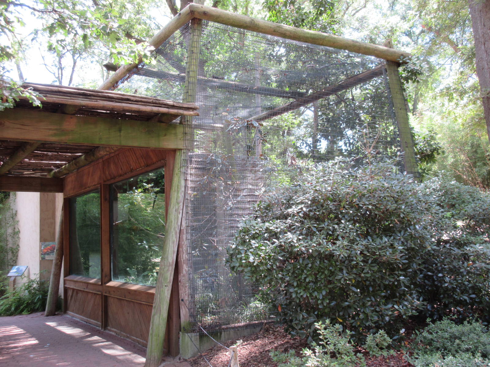 Golden Lion Tamarin/Grey-Winged Trumpeter Exhibit