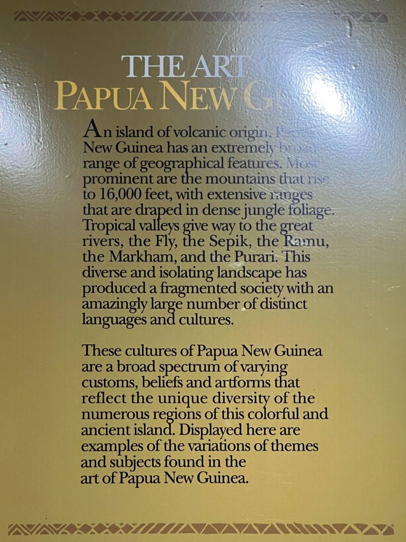 Gomek Forever - Art of Papua New Guinea Sign