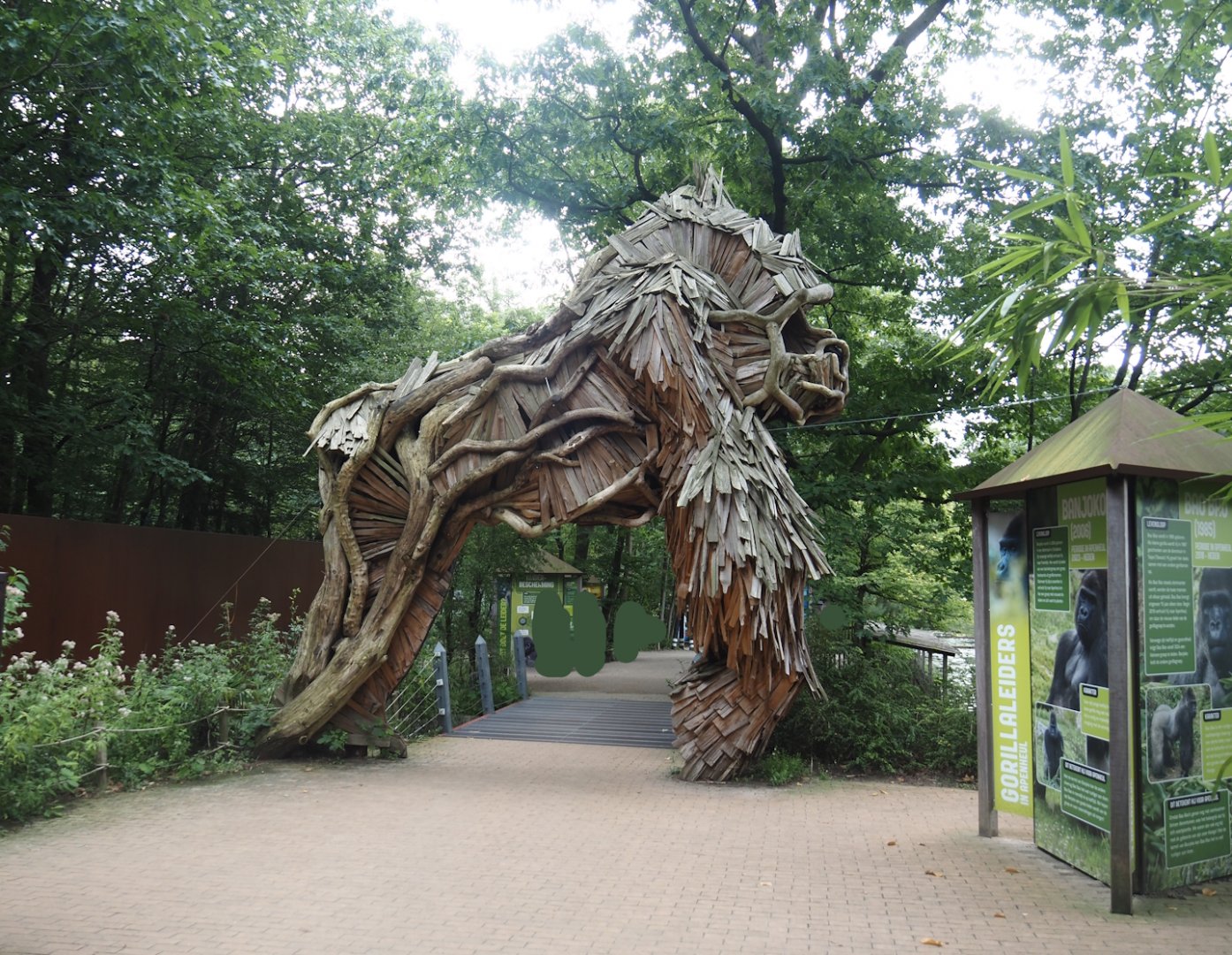 Gorilla archway and silverback educational display, 2024-08-18