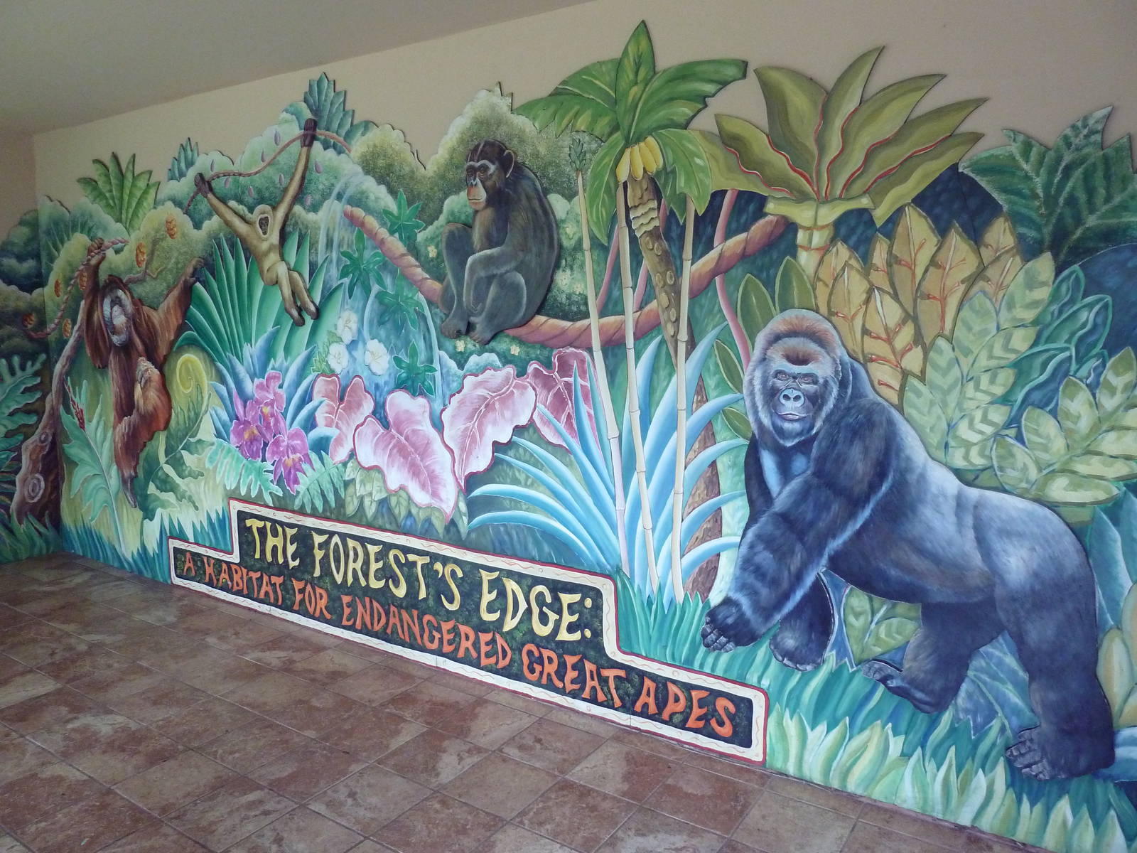 Gorilla Exhibit - Ape Mural