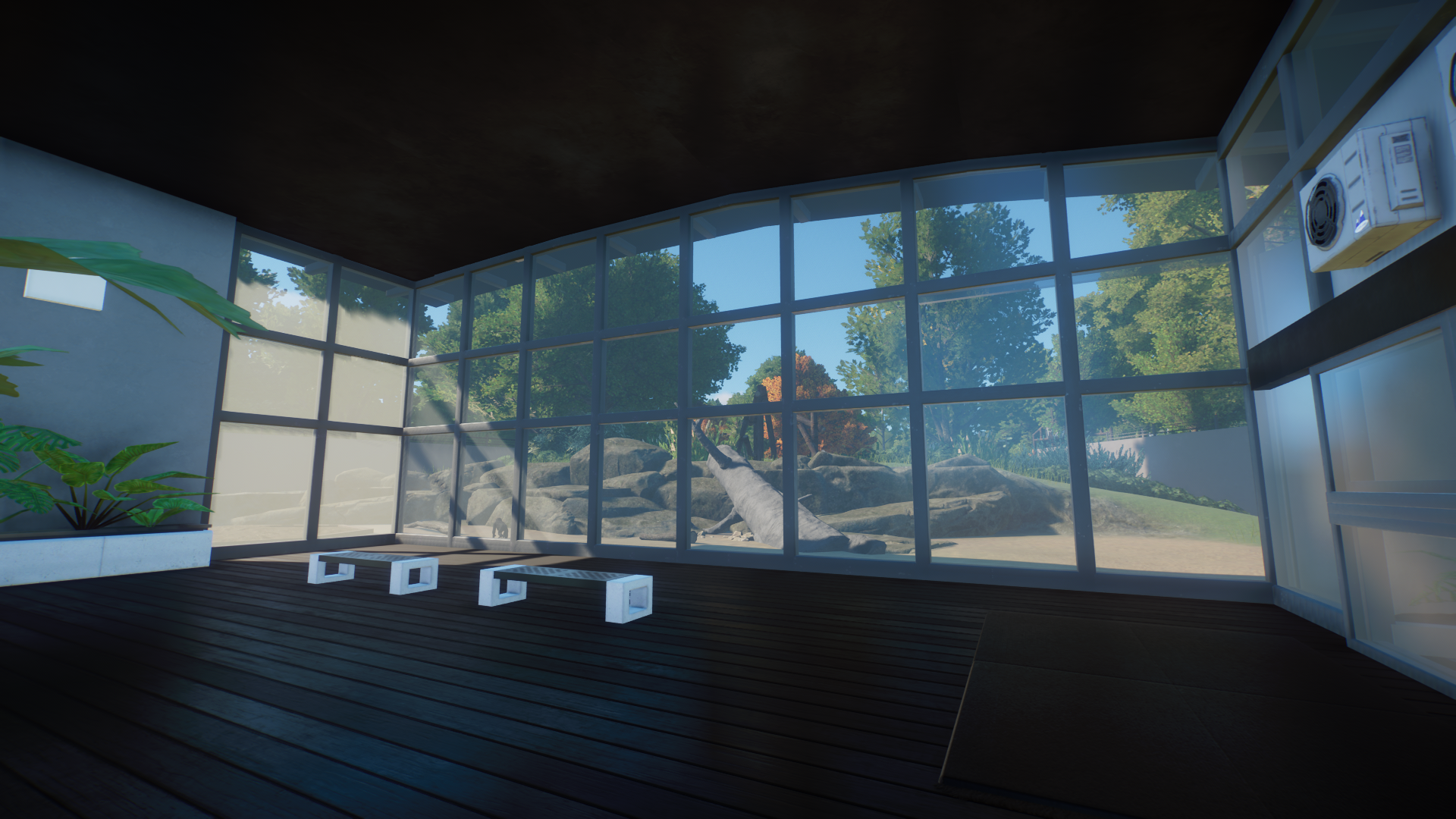 Gorilla Indoor Viewing Area (Planet Zoo)