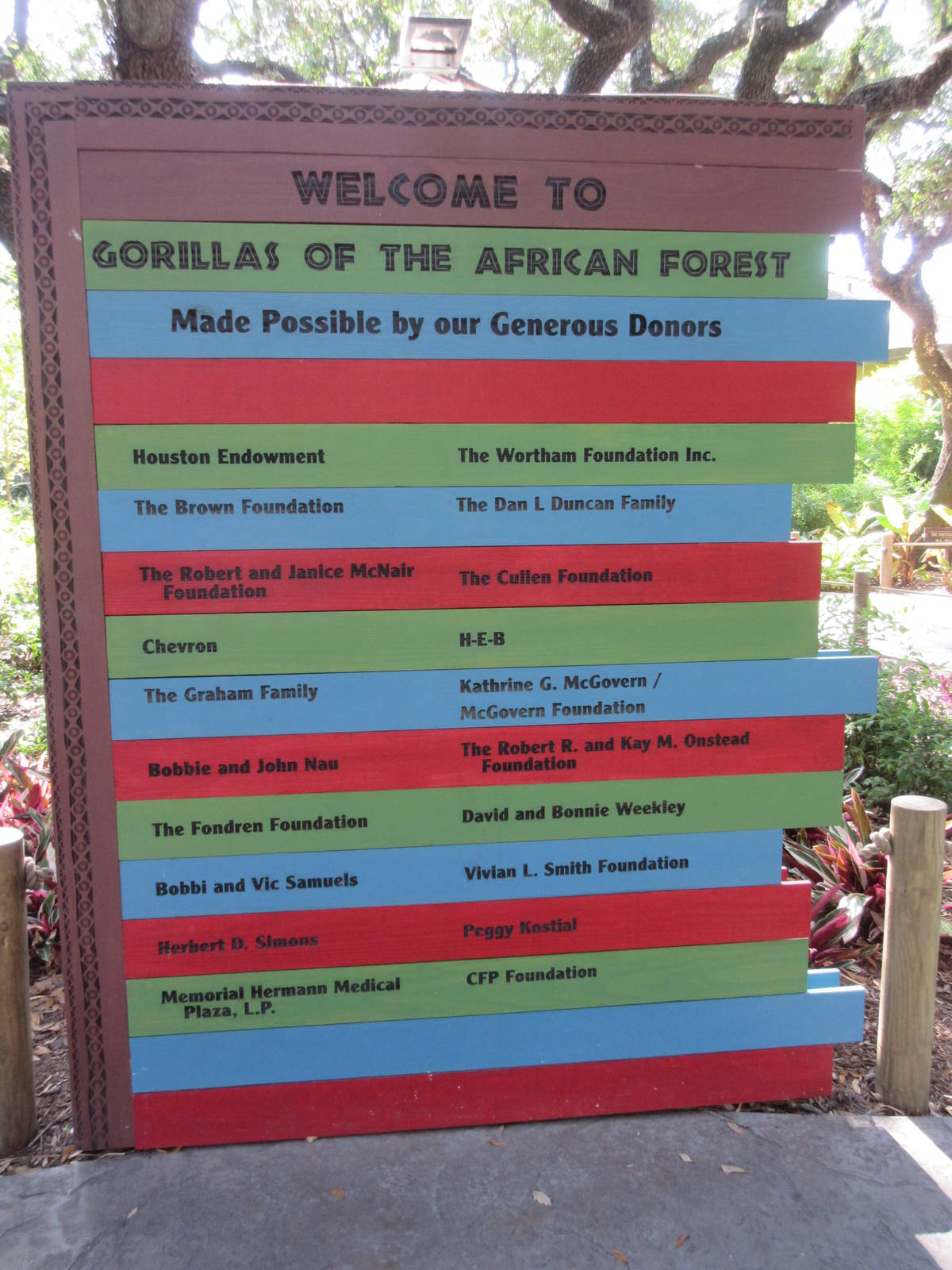 Gorillas of the African Forest - Sign