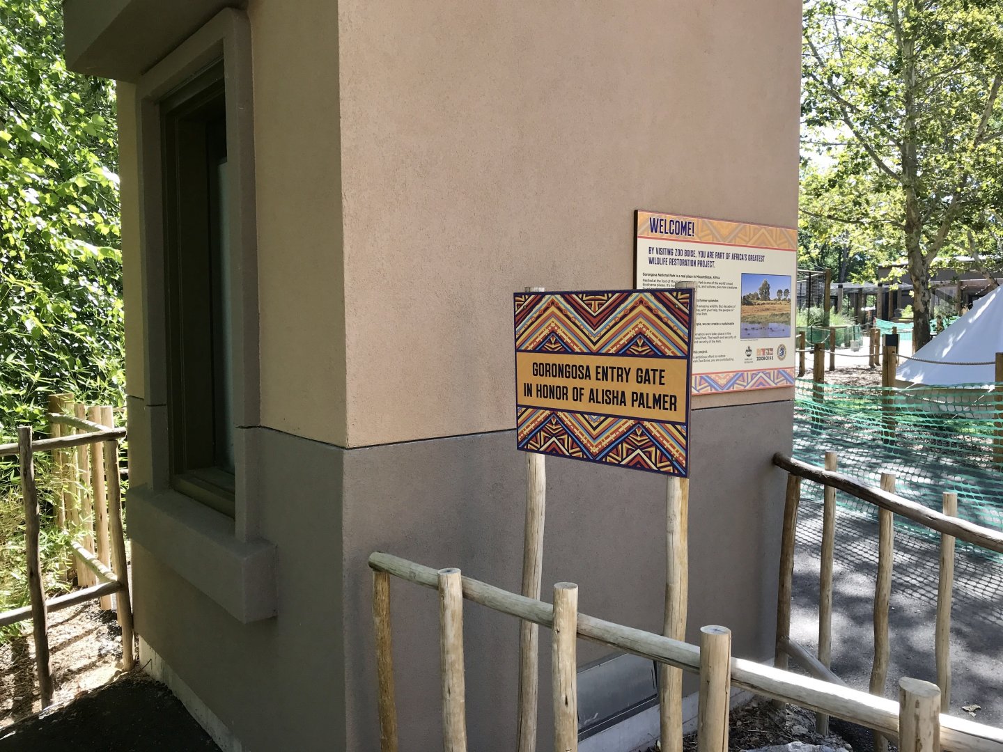 Gorongosa Exhibit Entrance Gate