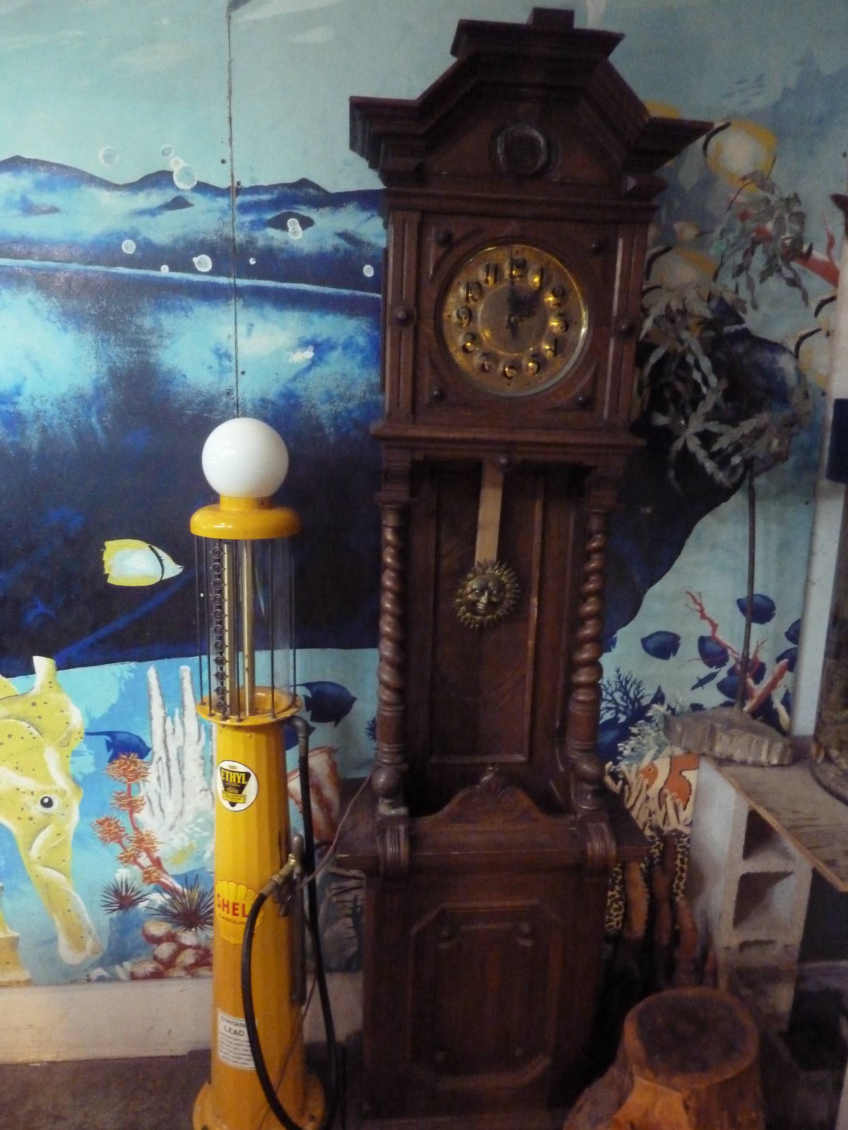 Grandfather Clock + Gas Pump?