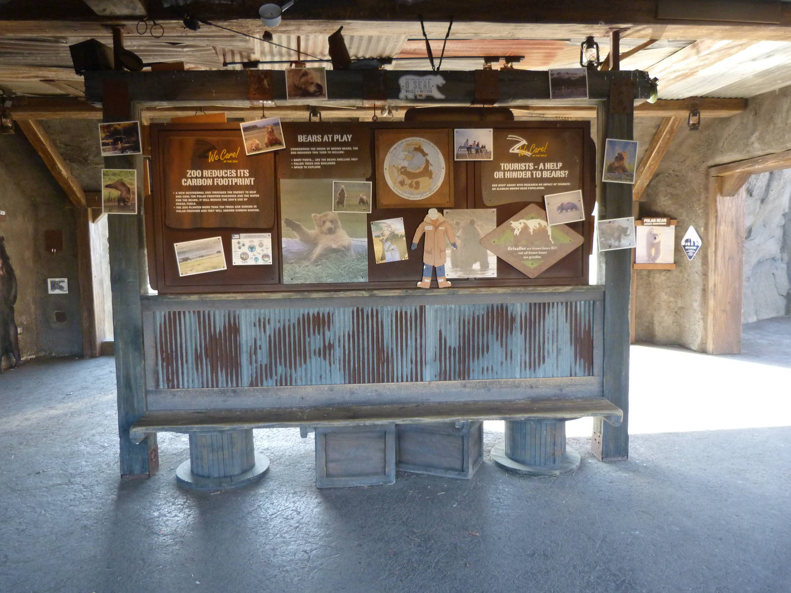 Graphics Between Bear Exhibits