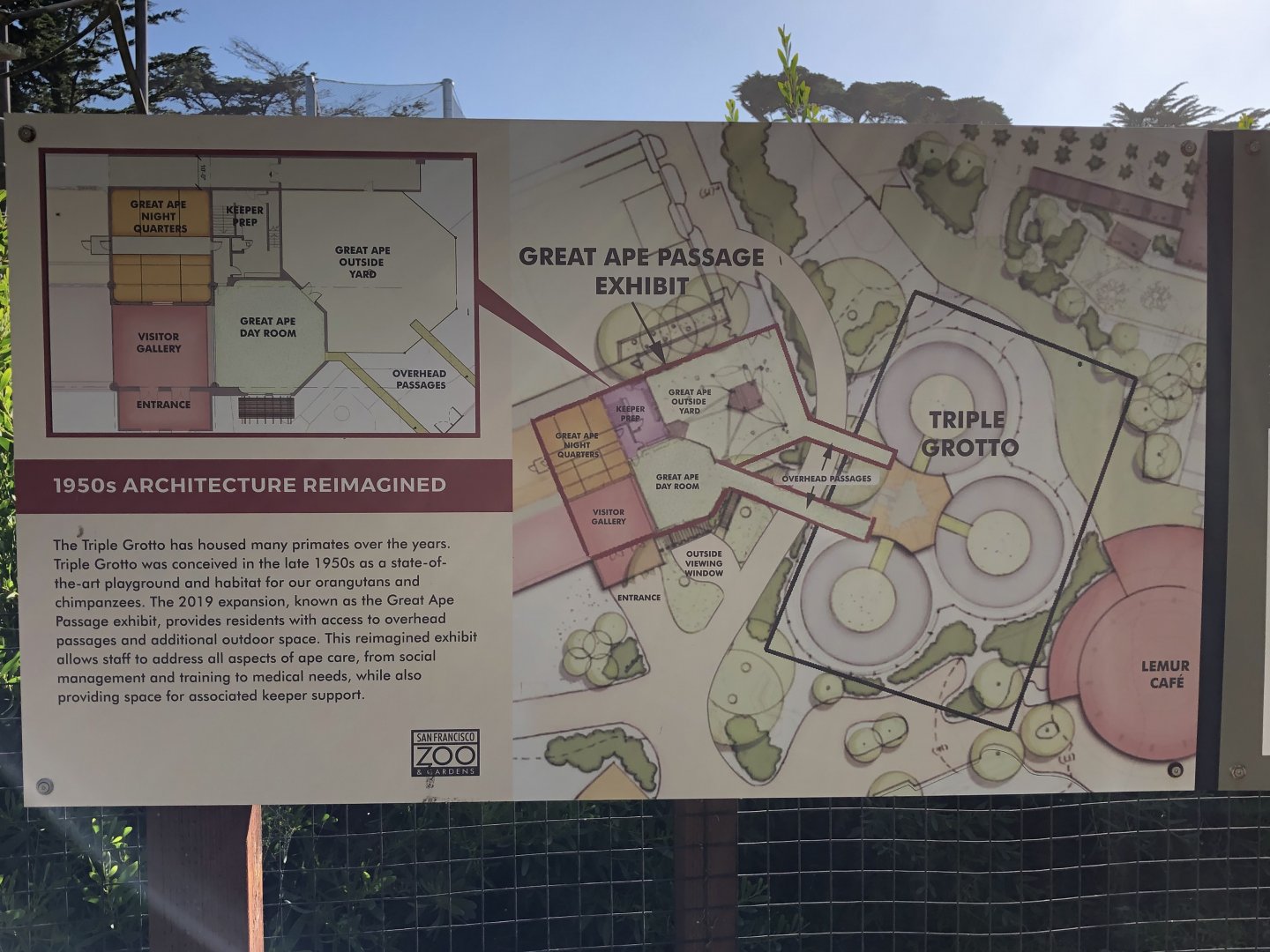 Great Ape Passage signage