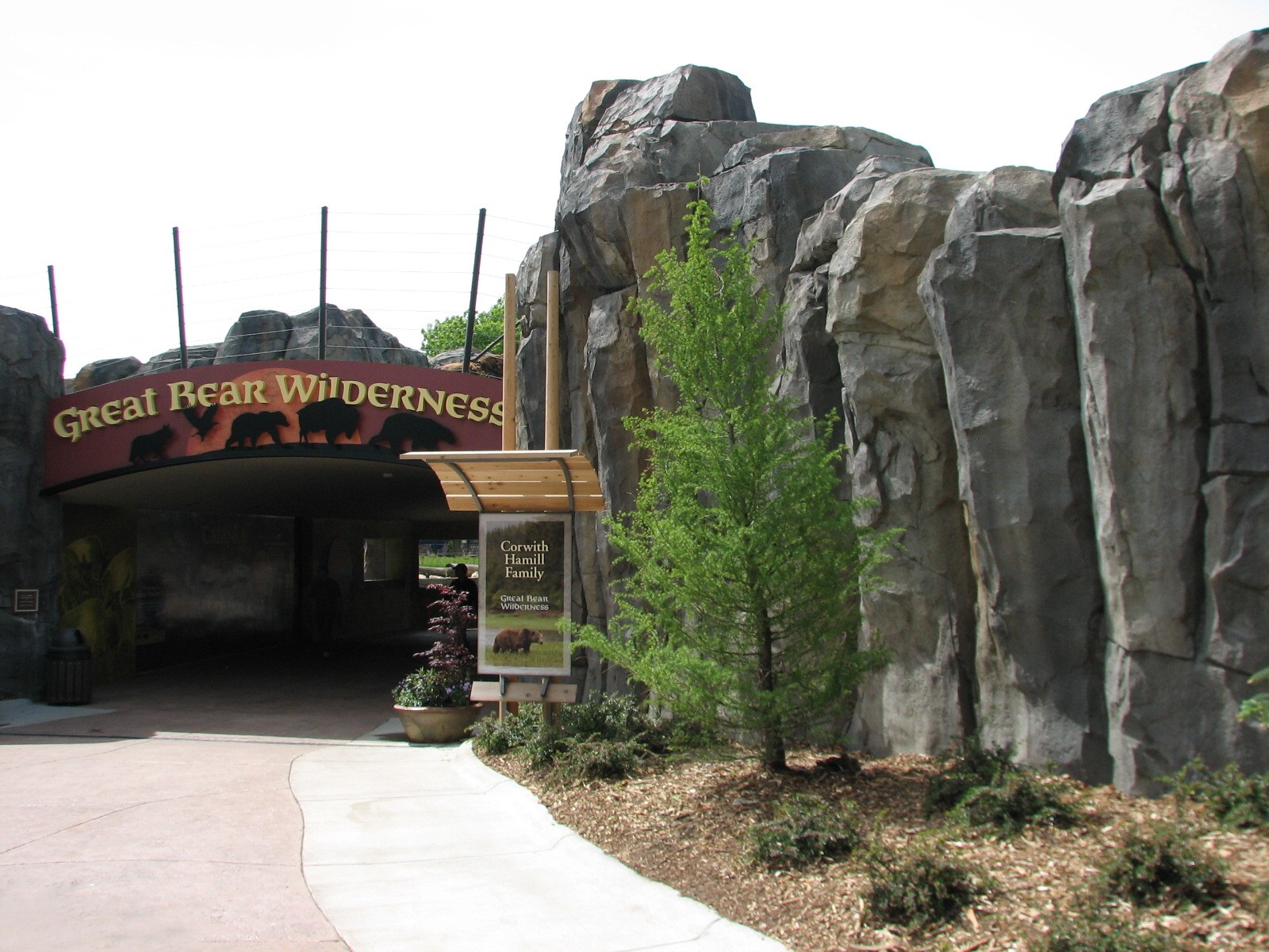 Great Bear Wilderness - American Bison Exhibit - Tunnel Entrance