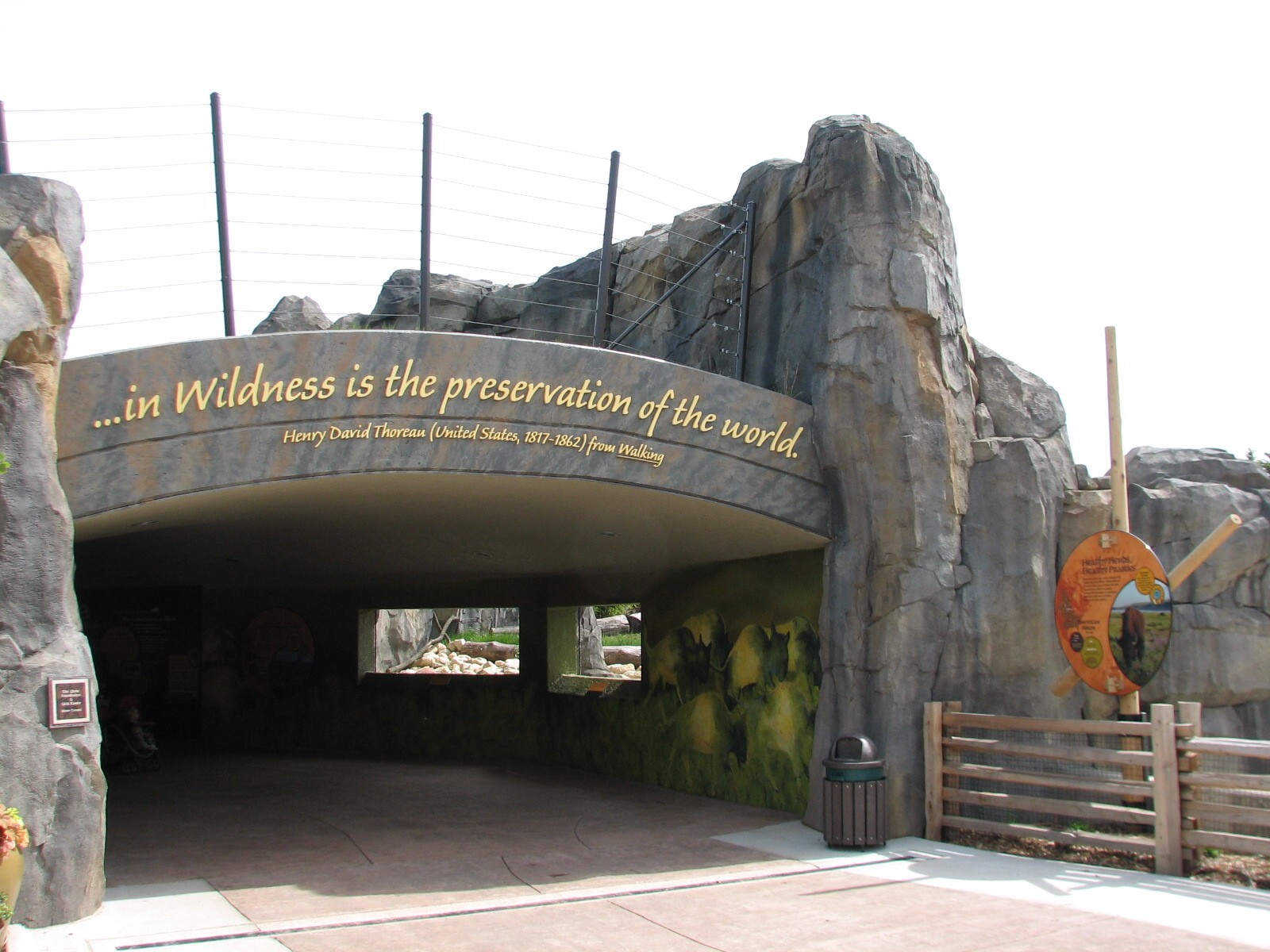 Great Bear Wilderness - American Bison Exhibit - Tunnel Exit