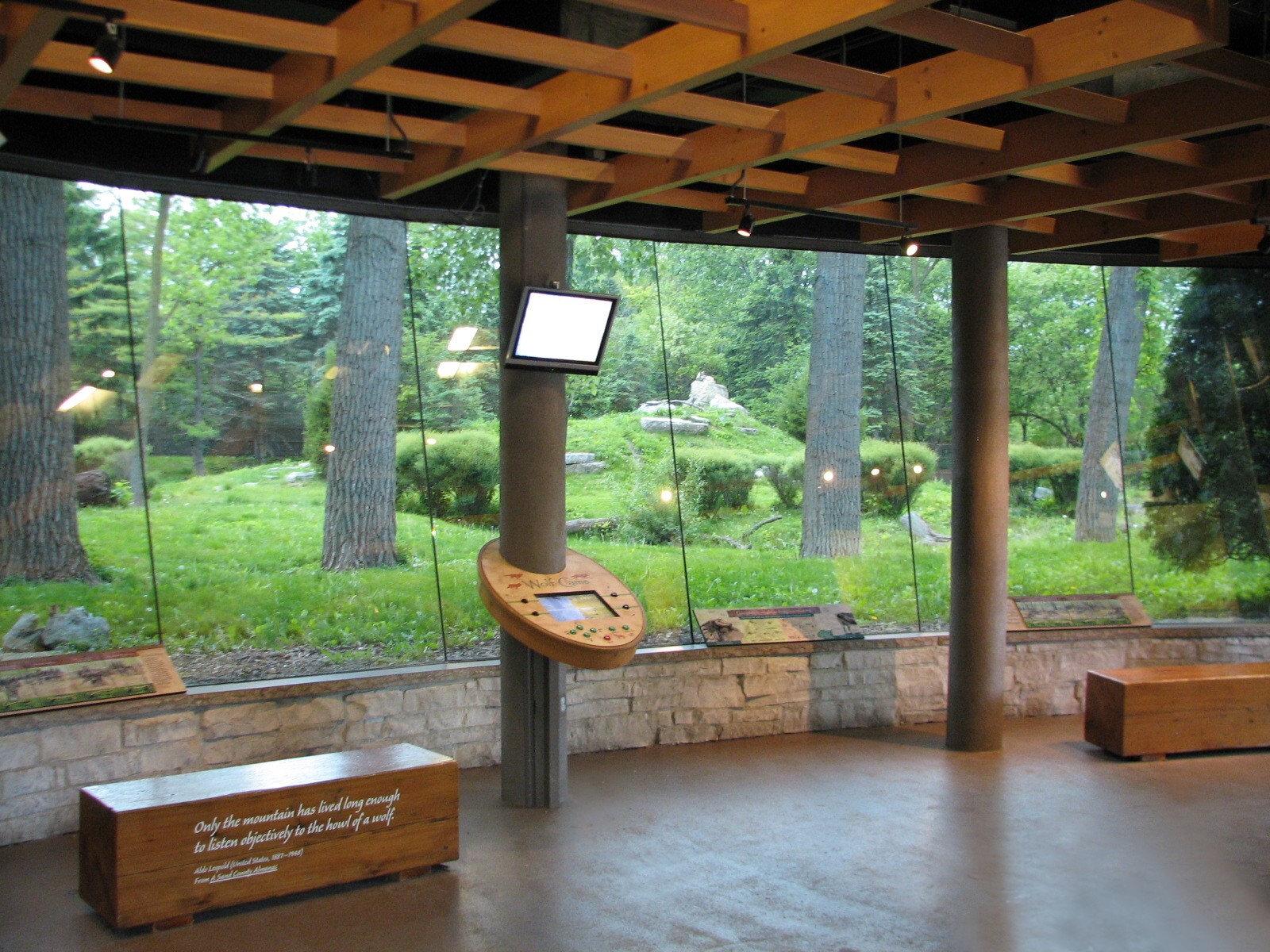 Great Bear Wilderness - Wolf Woods - Viewing Building Interior