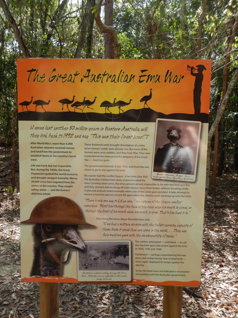 Great Emu War Signage