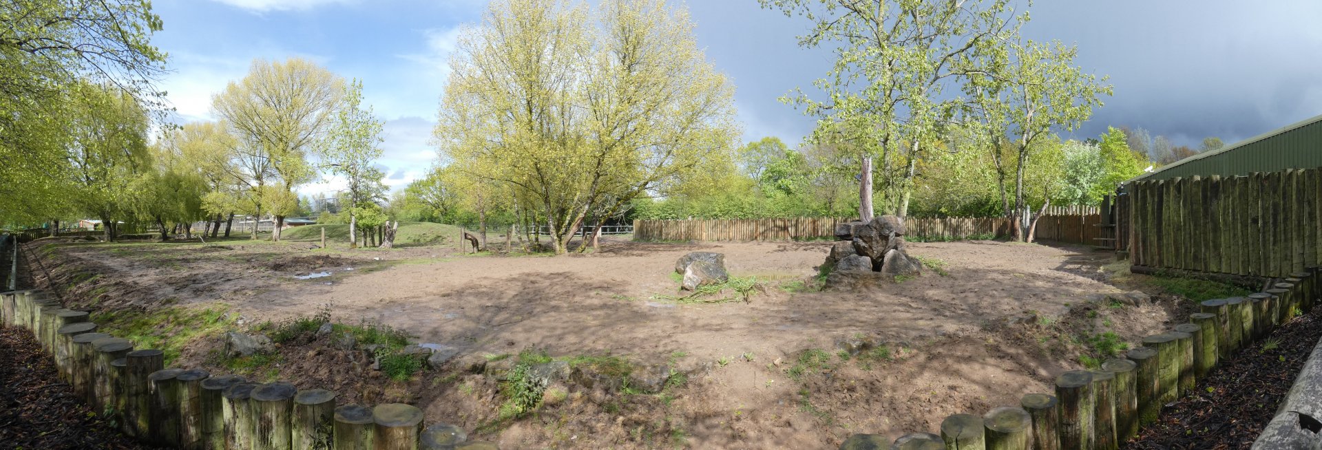 Greater one-horned rhino enclosure