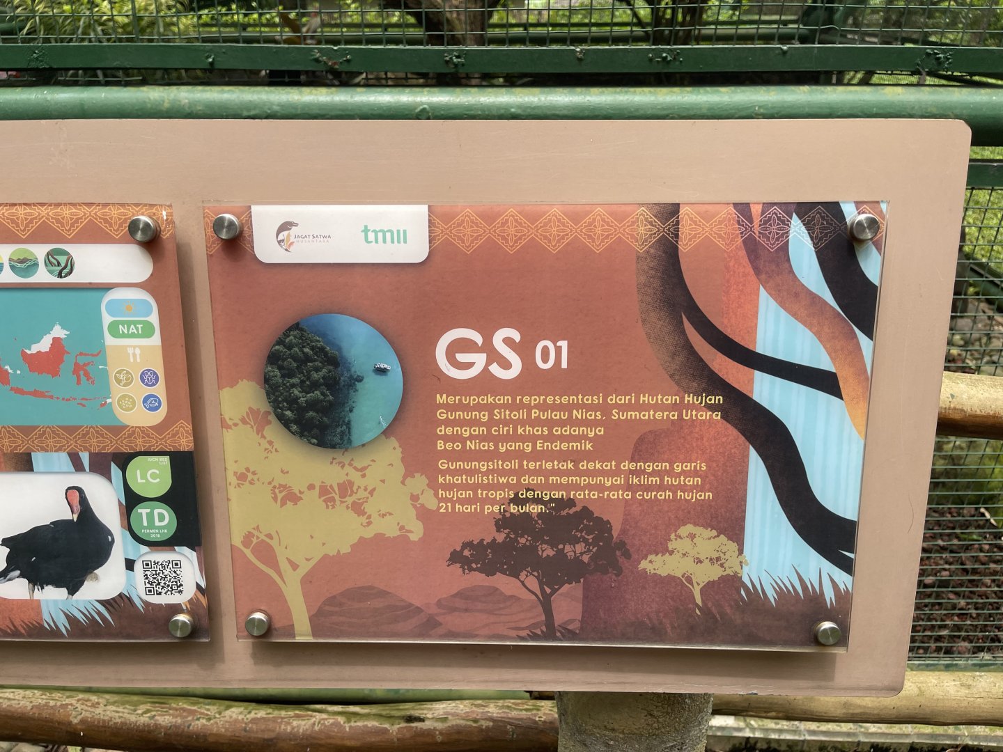 greater sunda - aviary no. 1 signage - taman burung