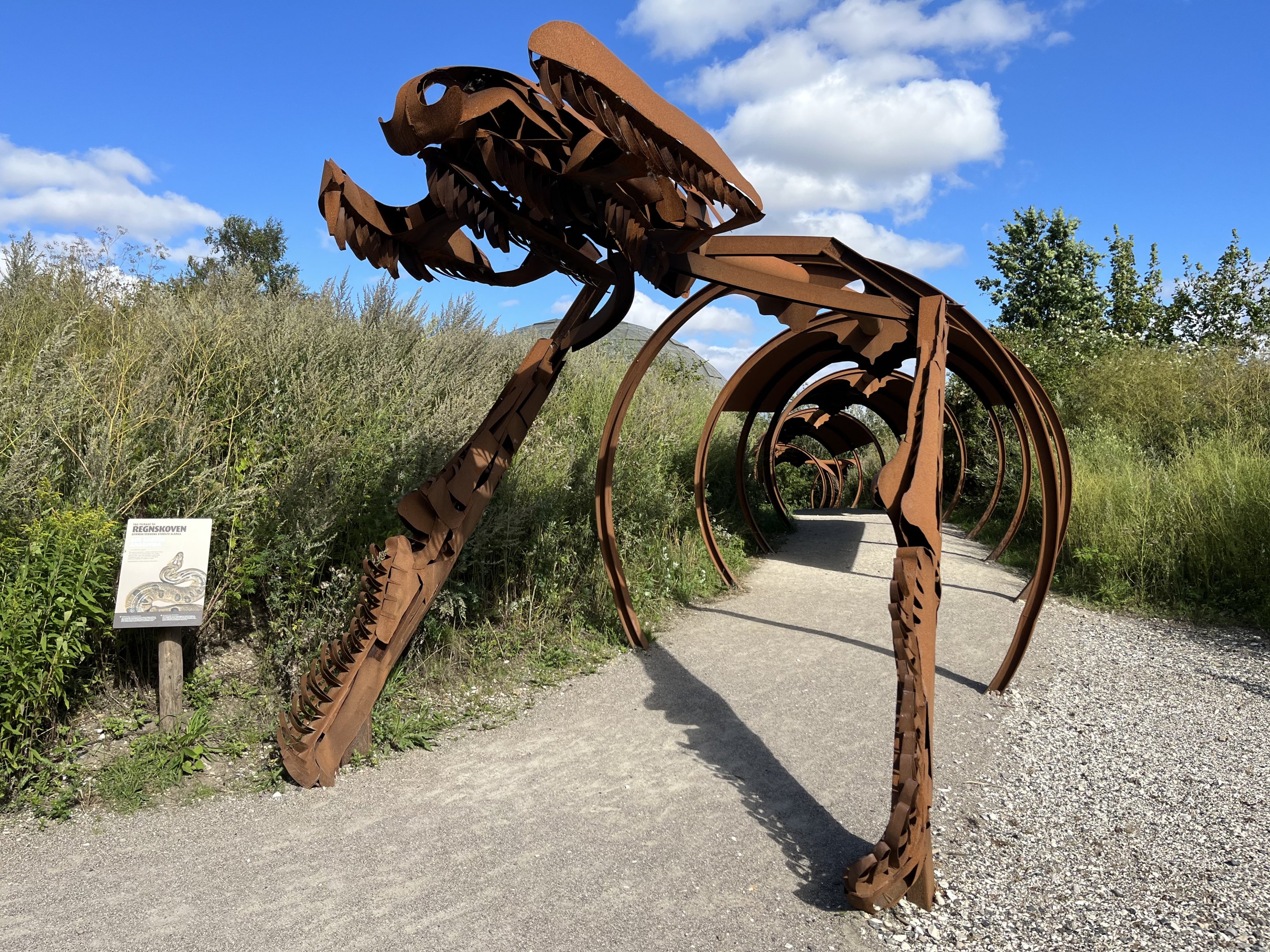 Green Anaconda Sculpture