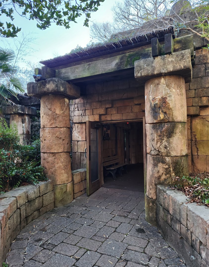 Greenville Zoo (2023) - Orangutan temple entrance
