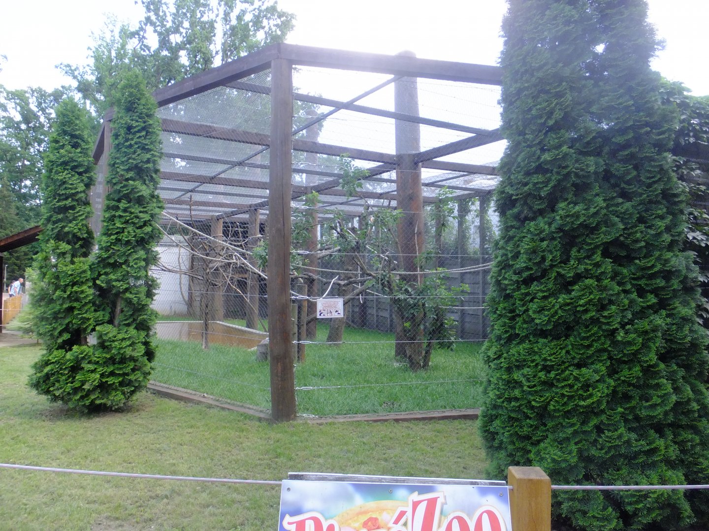 Grey langur enclosure