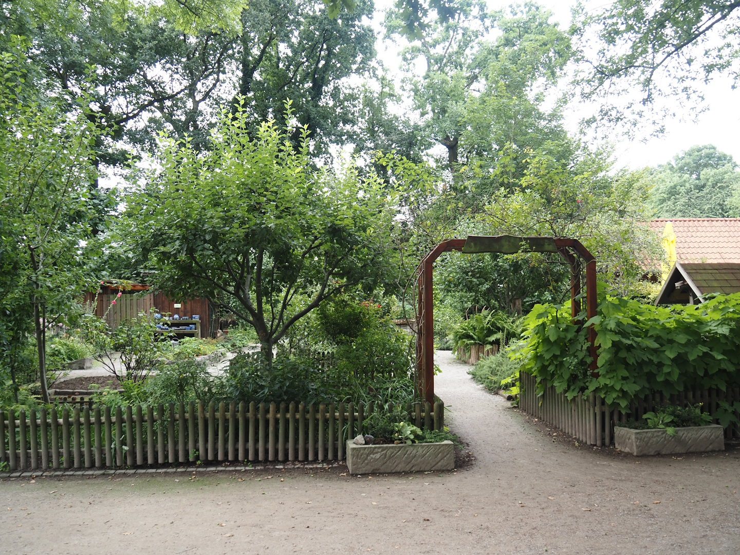 Grimberger Hof farm area - Bauerngarten/Farm garden, 2024-08-05