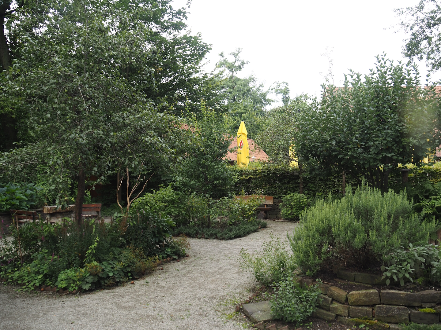 Grimberger Hof farm area - Bauerngarten/Farm garden, 2024-08-05