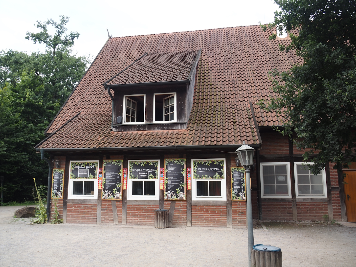 Grimberger Hof farm area - Restaurant building, 2024-08-05