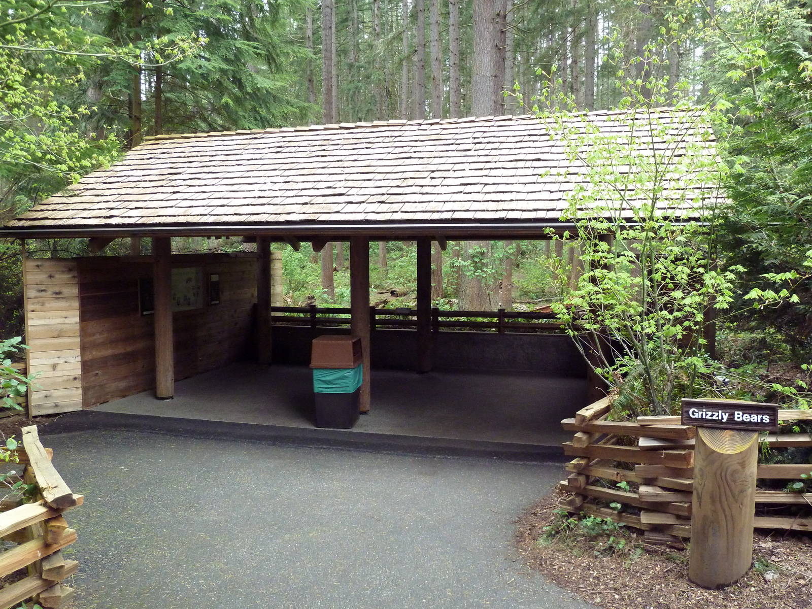 Grizzly Bear Exhibit - Viewing Shelter