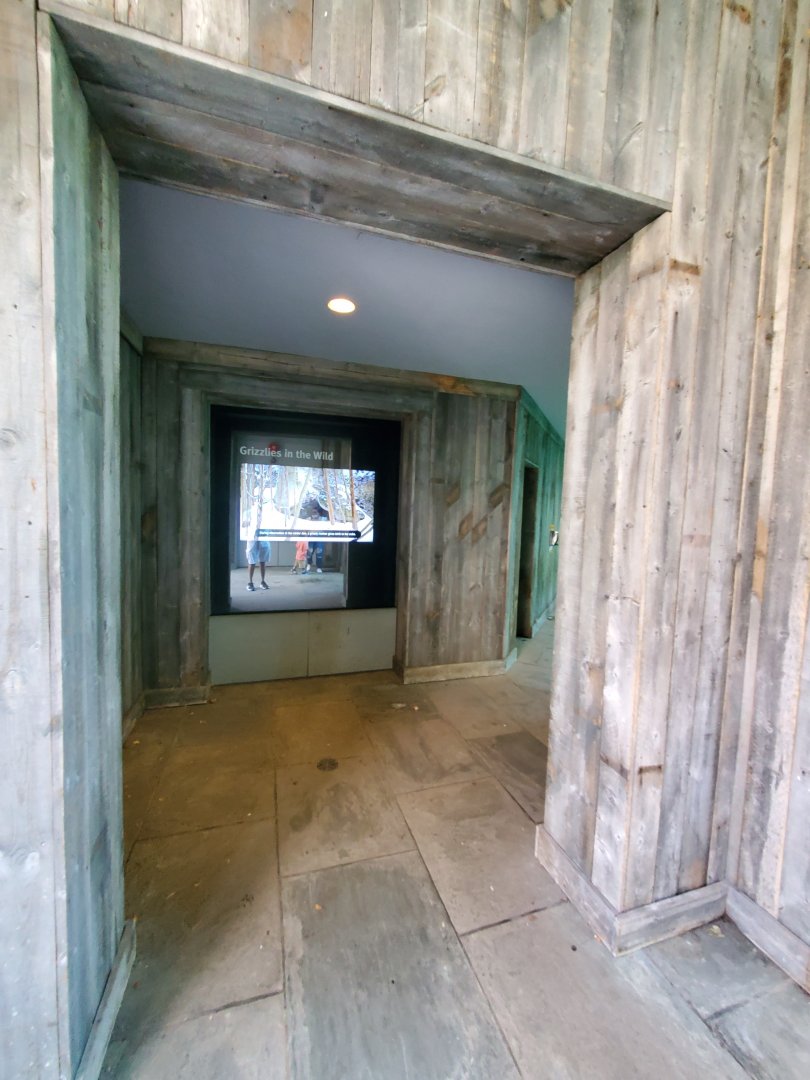 Grizzly Bear Underwater Viewing Entrance - August 2021