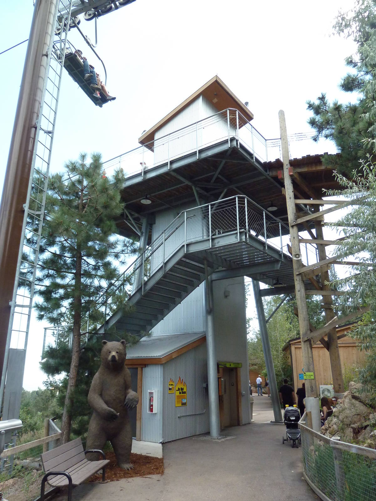 Grizzly Bear Viewing Stairs + Elevator