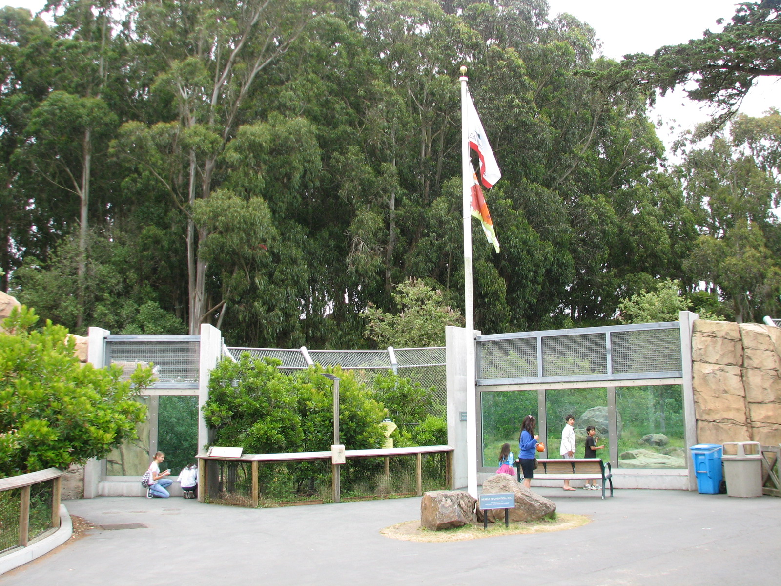 Grizzly Gulch - Viewing Areas and State Flag