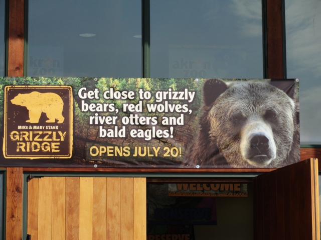 Grizzly Ridge Sign Over Main Entrance